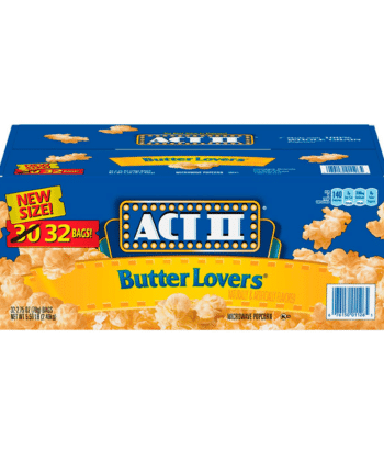 Palomitas de maíz para microondas ACT II Butter Lovers (2.75 oz., 32 pk.)