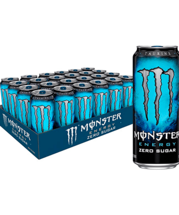 Bebida Energetica Sin Azucar 473 ml x 24 Monster Energy Zero Sugar Azul