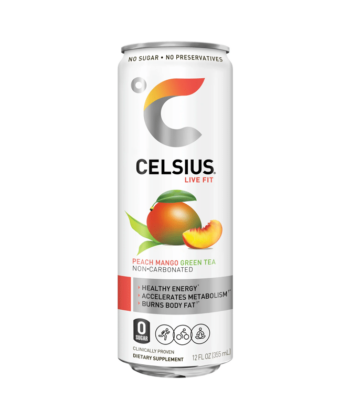Bebida Energizante de Mango y Parchita 355 ml x unid Celsius