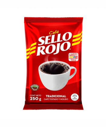 Cafe Tostado Tradicional 250gr Sello Rojo