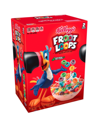Caja Cereal Froot Loops 2 bolsas 1.24 kg Kellogg's