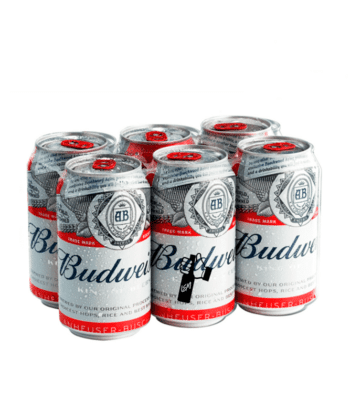 Cerveza de lata 269ml x 6 pack Budweiser