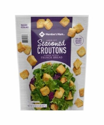 Crutones Sazonados Con Pan Fresco 907 gr. Member´s Mark