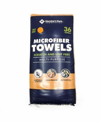 Toallas Multiuso de Microfibra Naranja 40.64x40.64 36Pack Members Mark