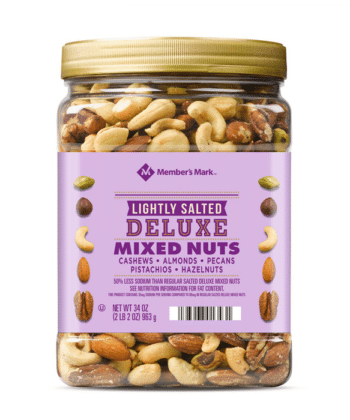 Nueces mixtas de lujo ligeramente saladas 963g Member’s Mark