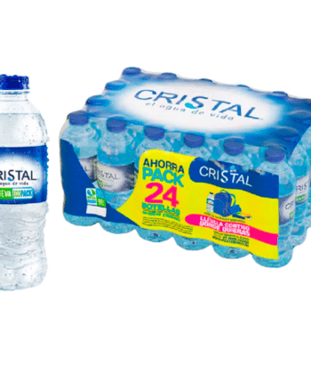 Caja x24 de Agua Mineral 300ml Cristal