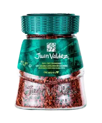 Cafe Instantaneo Descafeinado 95gr Juan Valdez