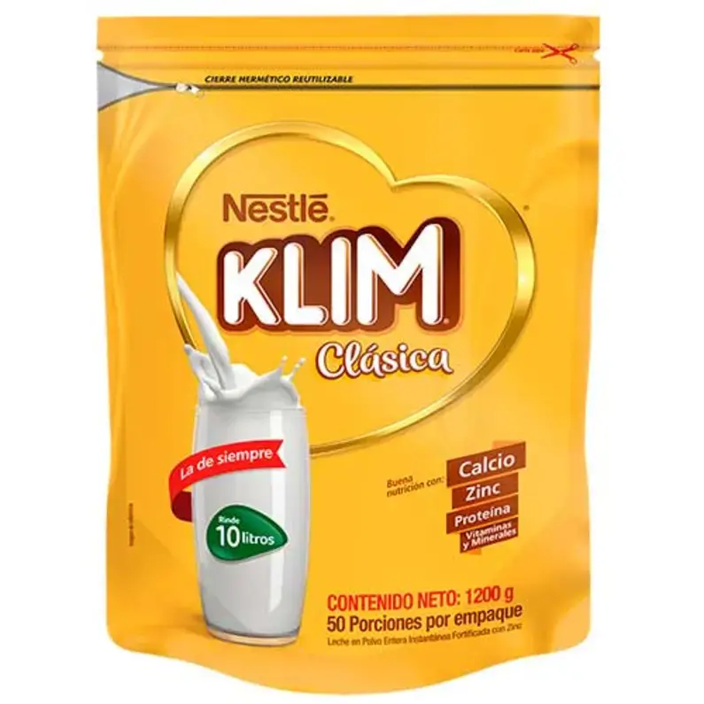 Leche en polvo Klim Clásica 1200g Nestle