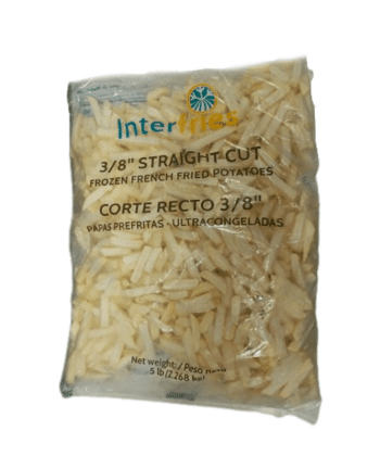 Papas Prefritas Corte Recto 3/8" 2.268Kg x6 Inter Fries