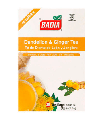 Te de Diente de Leon y Jengribre Badia 1g c/u x25 Bags