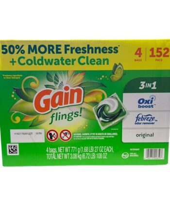 Caja de Capsulas x 152 unds Gain Flings