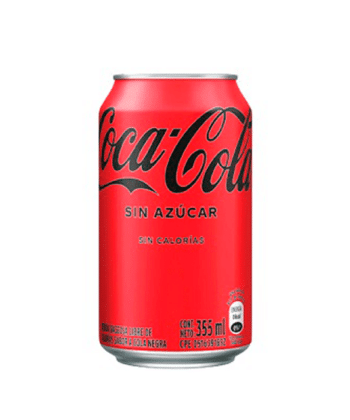Coca Cola Sin Azucar Lata 355 ml x unid