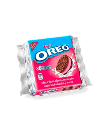 Oreo de Chocolate Sabor a Fresa  6pack 36gr Nabisco