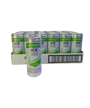 Vodka Ice Manzana de Lata 250ml x 24 pack Smirnoff