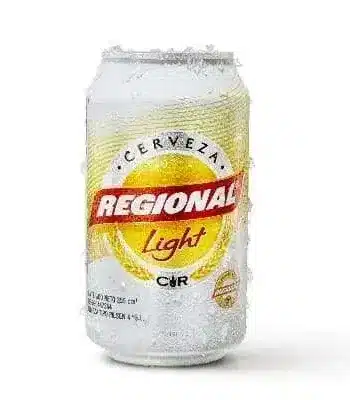 Cerveza de lata 355 ml x unid Regional light