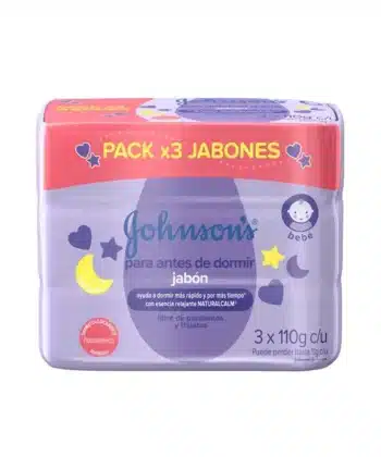 Jabón Morado Antes De Dormir 110gr x 3 pack Johnson Baby
