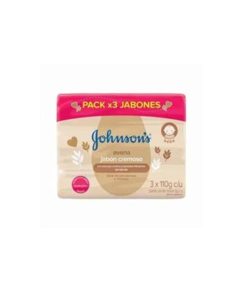 Jabón Avena Marron 110gr x 3 Unids Johnson's Baby