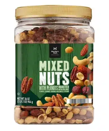 Nueces mixtas tostadas y saladas con maní 964 gr Member's Mark
