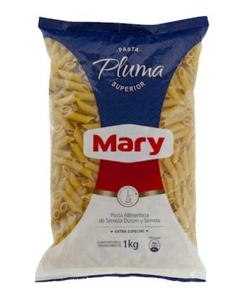 Pasta Pluma Superior 1 Kg x unid Mary