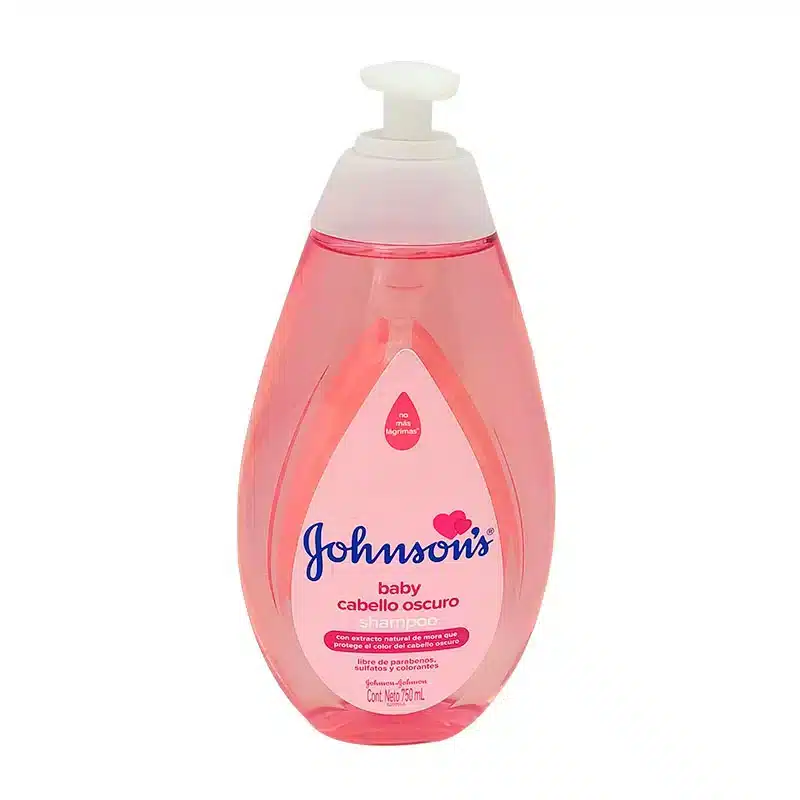 Shampoo Johnson's Baby Cabello Oscuro Frasco Con 750 mL