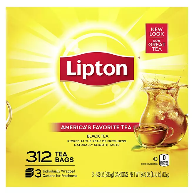 Bolsitas de té pack 312 unidades Lipton