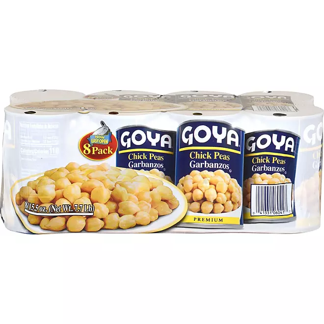 Garbanzos paquete de 8 latas Goya