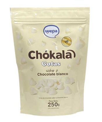 Gotas de Chocolate Blanco Chokala 250 gr Wepa