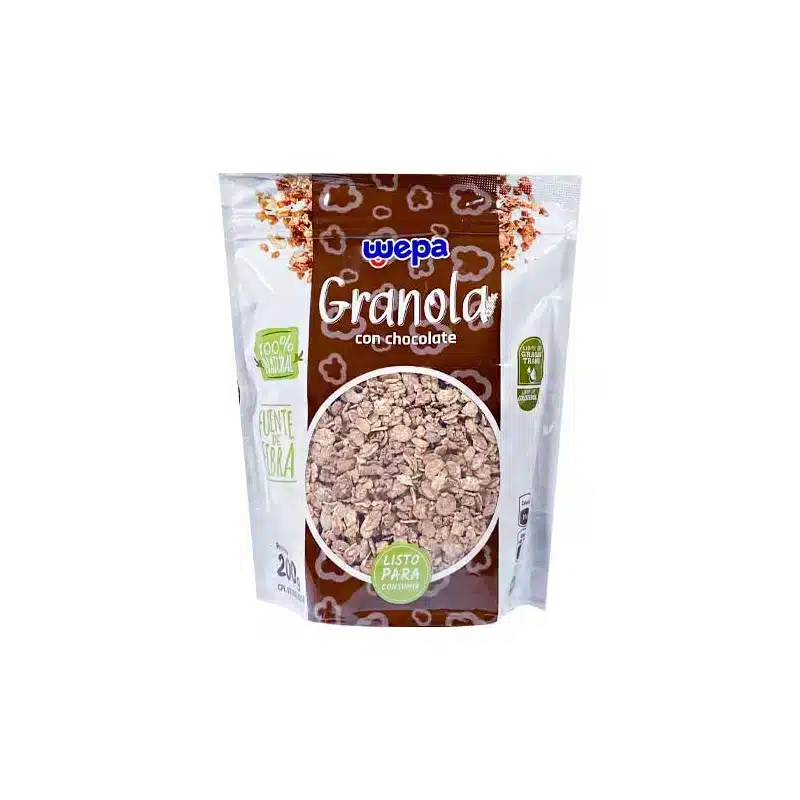 Granola con Cocholate 200 gr Wepa