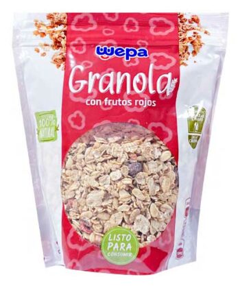 Granola con Frutos Rojos 200gr Wepa