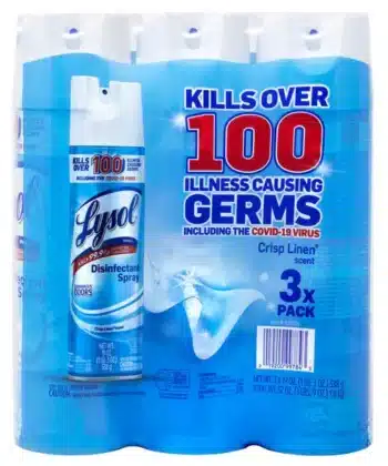 Spray desinfectante x3 unids Aroma a lino crujiente Lysol