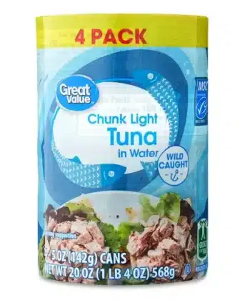 Trozos de Atún Claro en Agua x 4 pack 568 gr Great Value