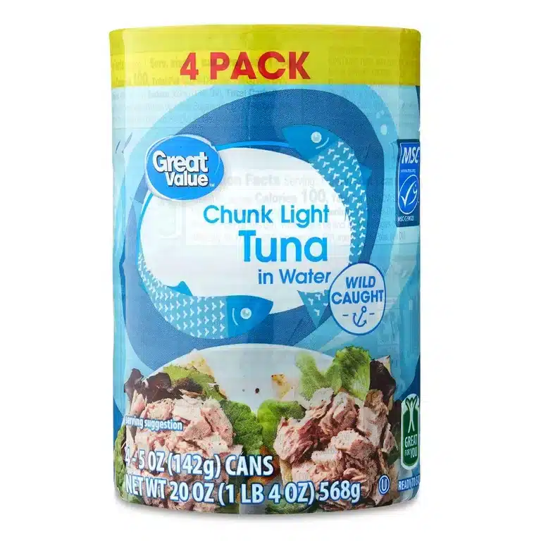 Trozos de Atún Claro en Agua x 4 pack 568 gr Great Value