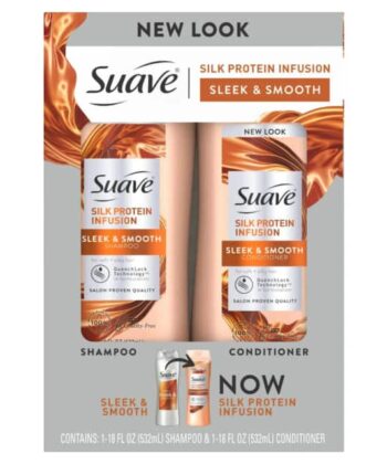 Shampoo y Acondicionador 2 en 1 Infusión de Proteína de Seda Suave