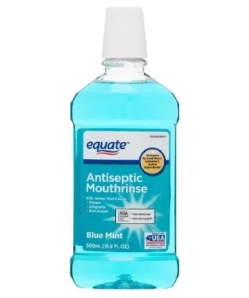 Enjuague Bucal Antiseptico Menta Azul 1.5L Equate