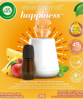 Recambio difusor de aceite de fragancia esencial, vainilla y papaya rosa Air Wick