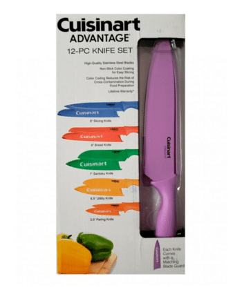 Set De 6 Cuchillos Multicolor De Cocina Con Protector De Hoja Advantage Cuisinart