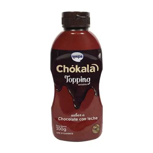 Chocala Topping Chocolate con leche 300 gr Wepa