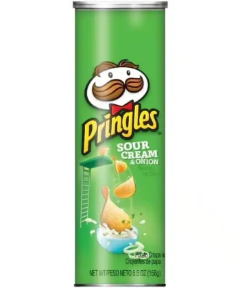 Papas Fritas Sabor Crema y Cebolla 158gr Pringles