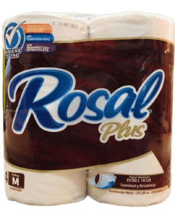 Papel Higiénico x 4 Rollos Rosal Plus