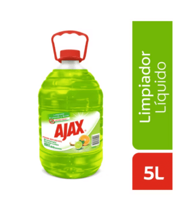 Limpiador Poder Reforzado Bicarbonato Naranja-Limon 5L Ajax