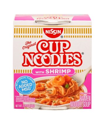 Sopa De Fideos Instantánea Con Camarones 64 gr Cup Noodles
