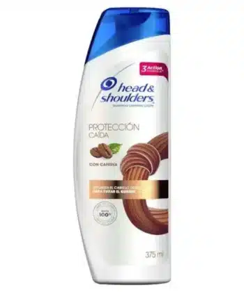 Shampoo Head and Shoulders Con Cafeína Protección Caída 375ml