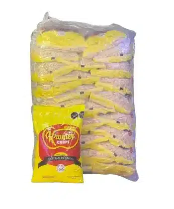 Bulto Papas fritas Cabello de angel x 25 unds 1 kg Krumer Chips