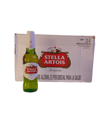 Caja de Cerveza de botella 300ml x 24 Unds Stella Artois