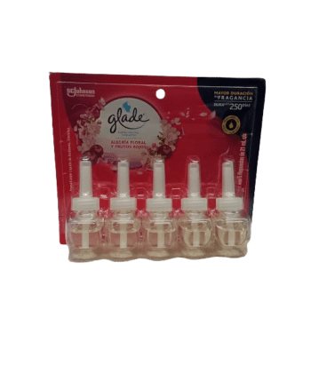 Aceite Naturales Alegria Floral x 5 repuestos 21ml C/U Glade