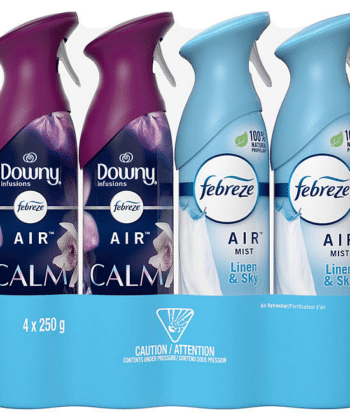 Ambientador Efectos de Aire 250gr x 4 pack Febreze + Downy