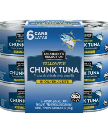 Atún en Aceite Vegetal x 6 Unids 170gr Member's Selection