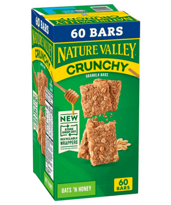 Barras Crujientes de Avena y Miel 100% Natural x 2 pack x 30 unds Nature Valley