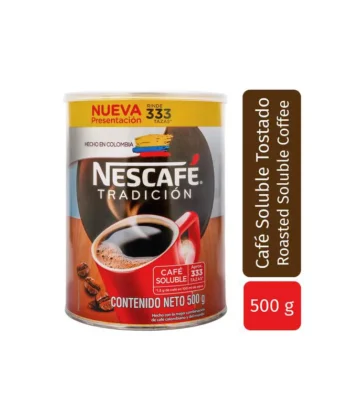 Cafe Soluble 500gr Nescafé Tradición