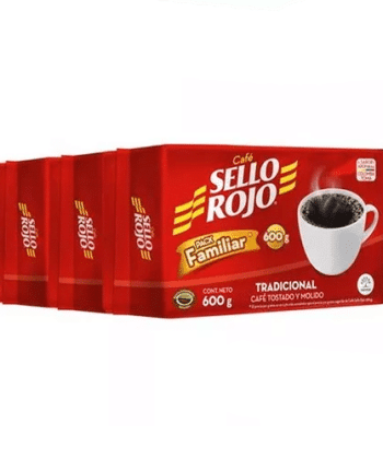 Café Tradicional 600gr x 3 unds Sello Rojo